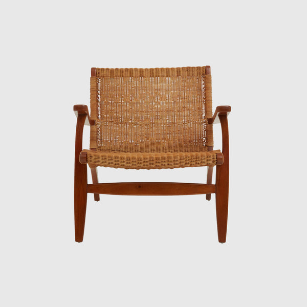 Ajus - Lounge Chair - Dark Woven Rattan