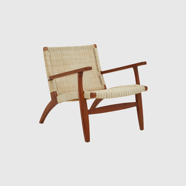 Ajus - Lounge Chair - Light Woven Rattan