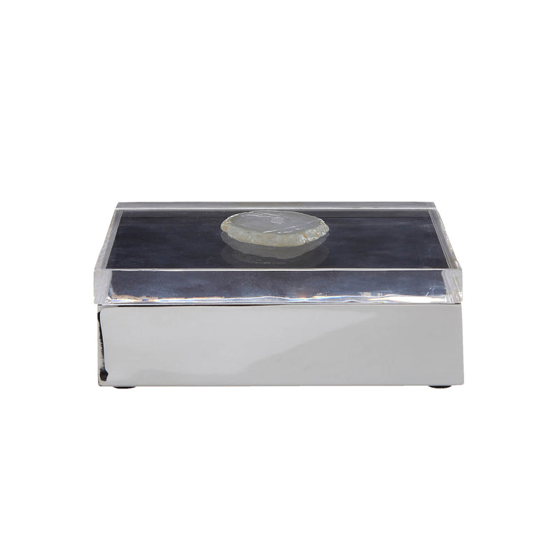 Daria - White Agate Jewellery Box - Large