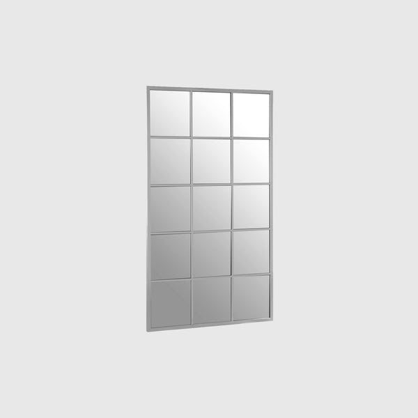 Dune - Large Rectangular Framed Wall Mirror - Silver