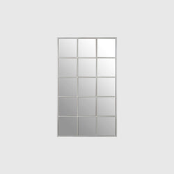 Dune - Large Rectangular Framed Wall Mirror - Silver