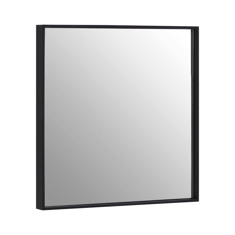 Dune - Large Square Framed Wall Mirror - Matt Black