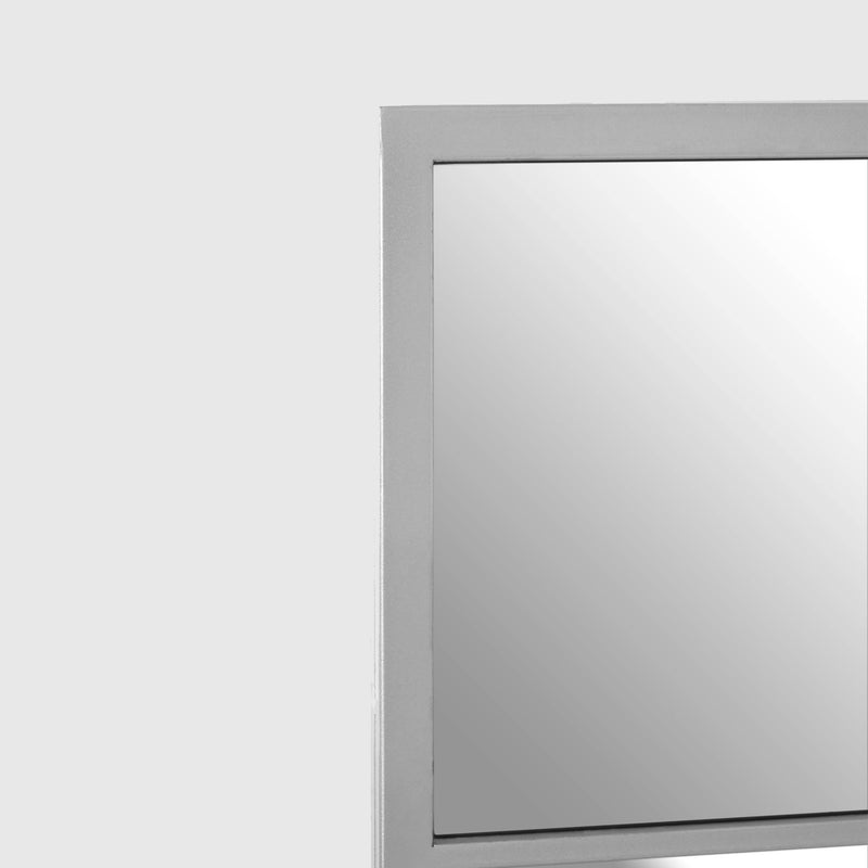 Dune - Large Square Framed Wall Mirror - Silver