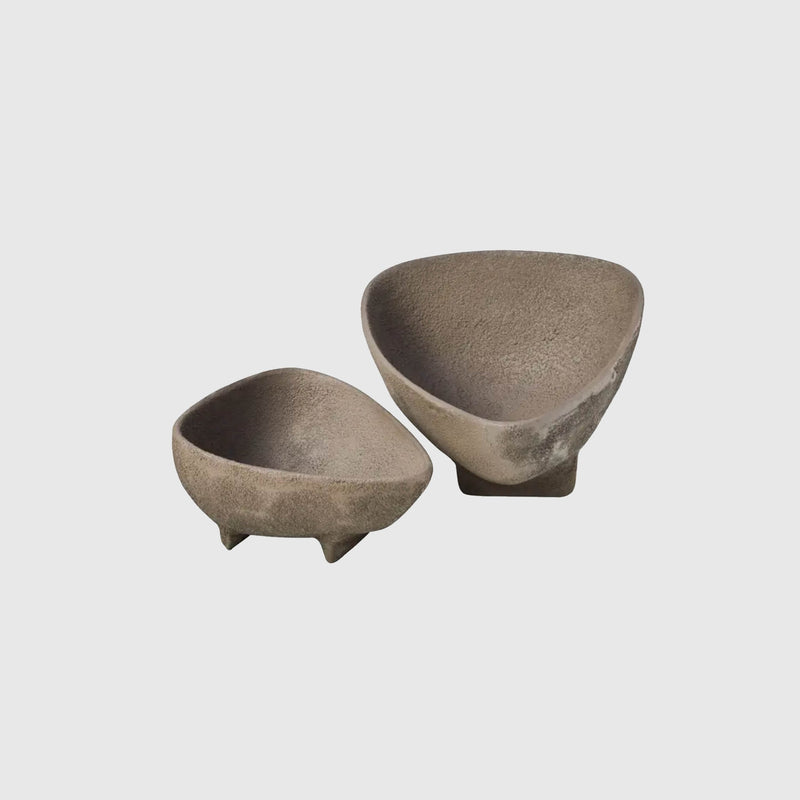 Eli - Grey Textured Bowls - Set of 2