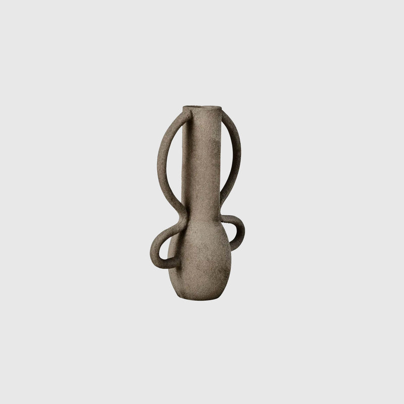 Eli - Grey Textured Vase - Small