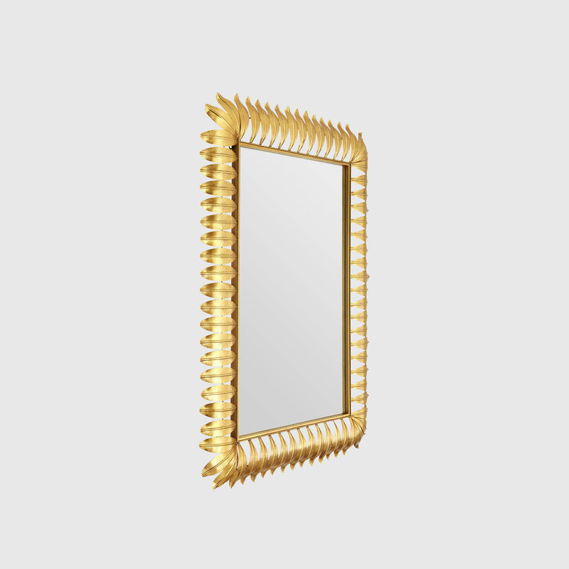 Emil - Leaf Wall Mirror - Gold