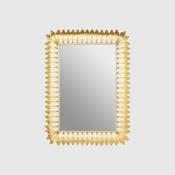 Emil - Leaf Wall Mirror - Gold