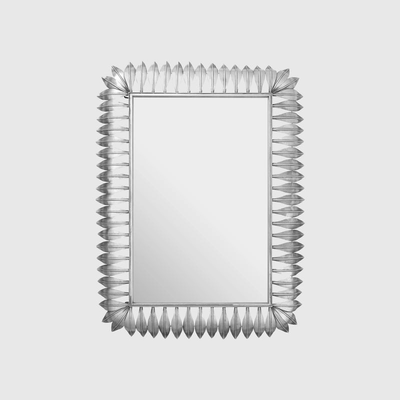 Emil - Leaf Wall Mirror - Silver