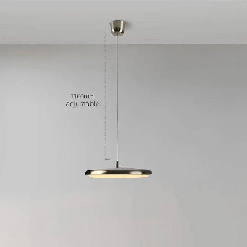 Zenith - Disc Pendant - White