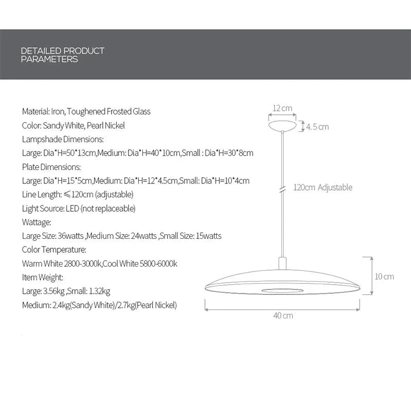 Zenith - Pendant - White