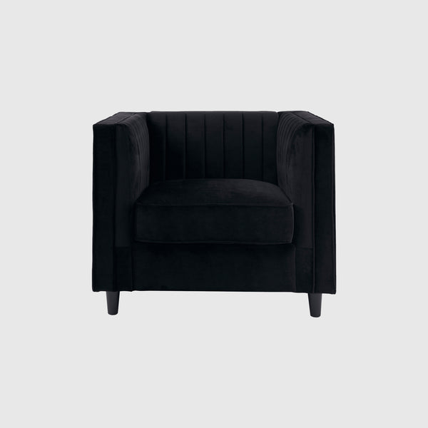 Jakob - Armchair - Black Velvet