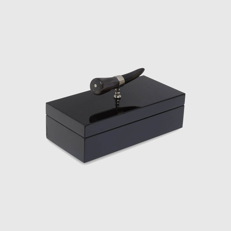 Juno - Rectangular Jewellery Box - Black