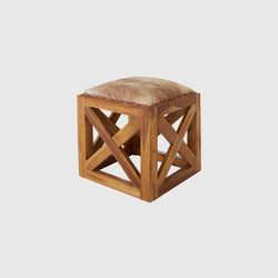 Laurent - Goat Leather Stool