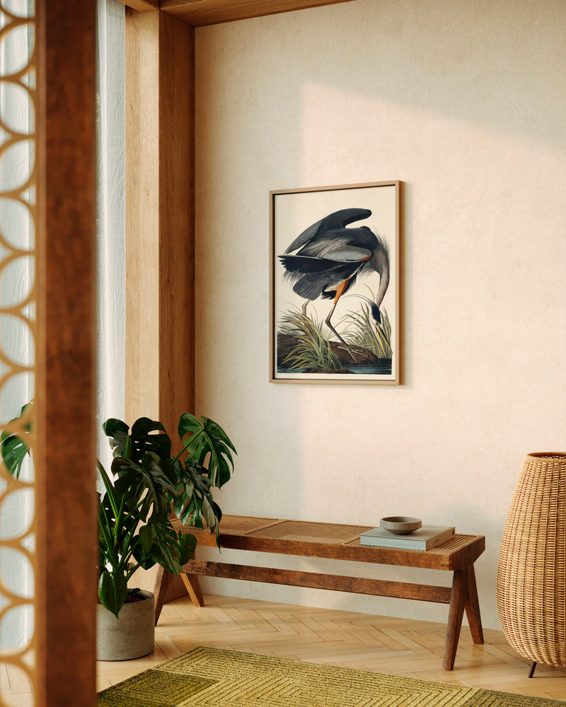 John James Audubon Great Blue Heron - Poster