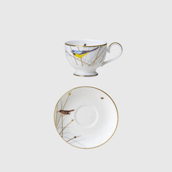 Avian - Bone China Coffee Cups & Saucers - Set of 12