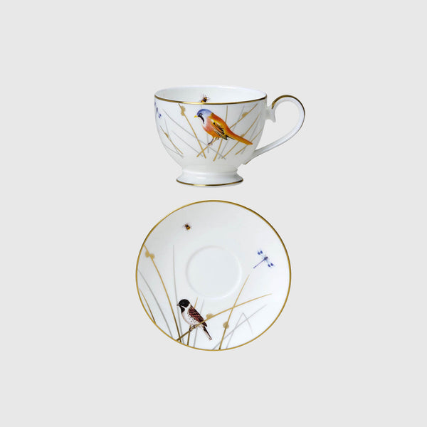 Avian - Bone China Tea Cups & Saucers - Set of 12