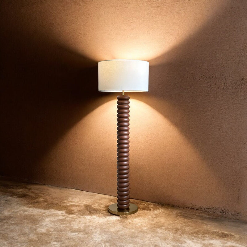 Bianca Floor Lamp - Dark Wood