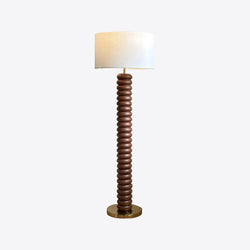 Bianca - Floor Lamp - Dark Wood