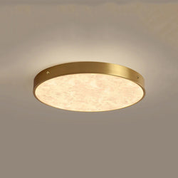 Carlo Flush Mount - Alabaster & Gold