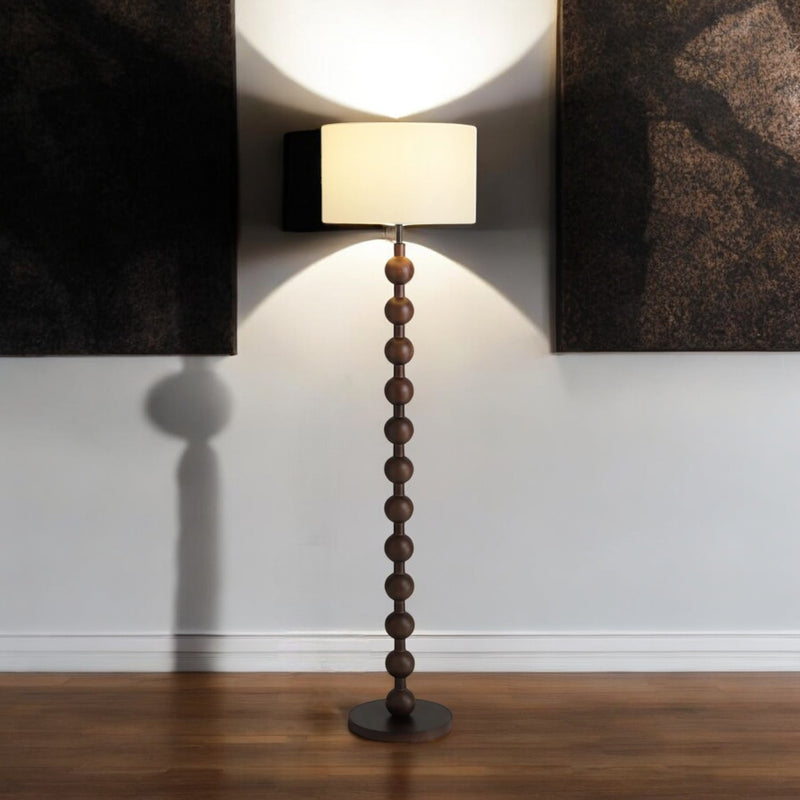 Caterina Floor Lamp - Dark Wood