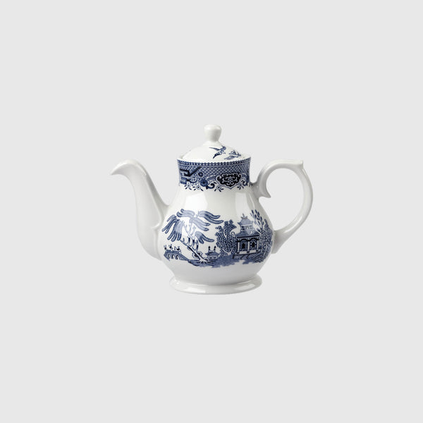 Diana - Blue Toile De Jouy Fine China Teapot - Small