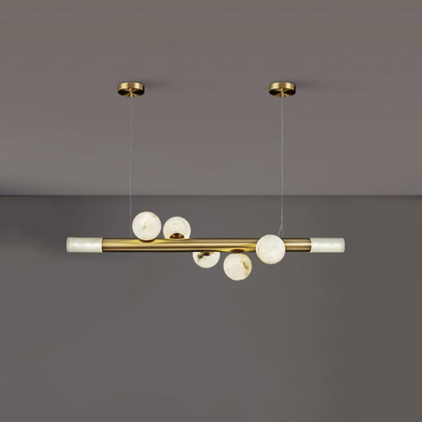 Giovanni - Chandelier - Alabaster & Gold