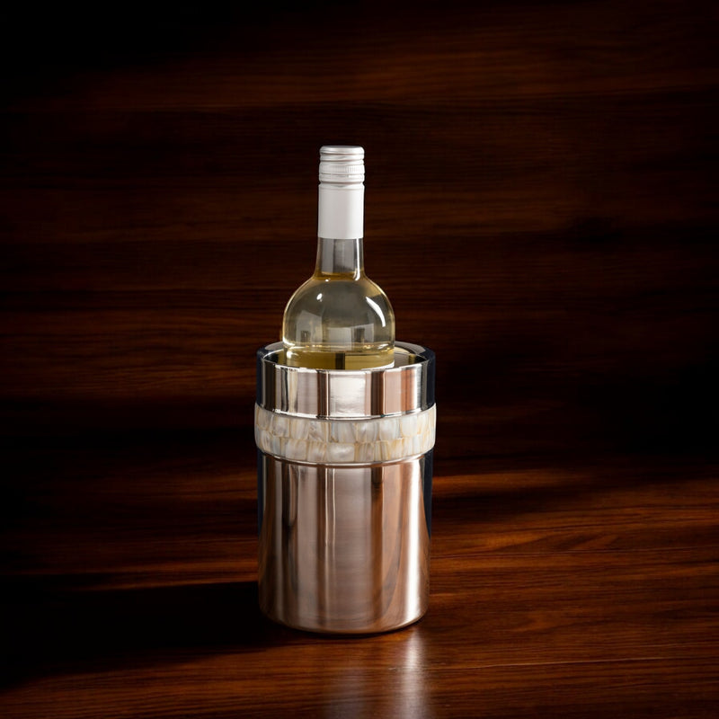 Natalia - Wine cooler - Silver & Mother of Pearl