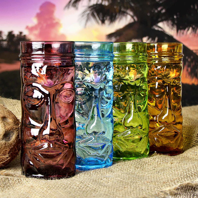 Rumona Tiki HiBall Tumblers - Set of 4