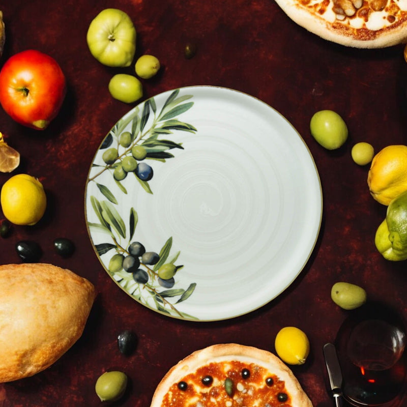 Sorrento - Porcelain Pizza Plates - Set of 6