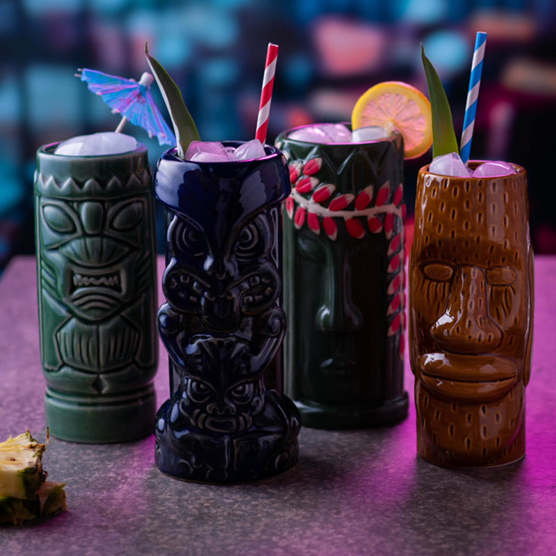 Tiki Handmade Ceramic Tumbler Party Pack No.1 - Set of 4