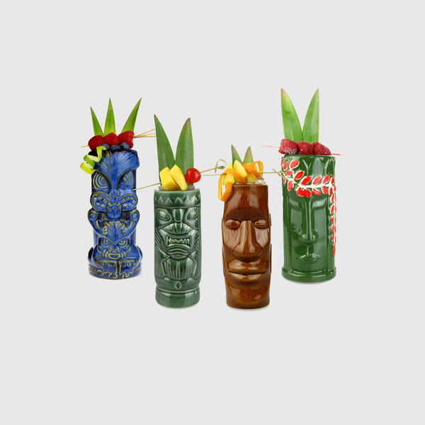 Tiki Handmade Ceramic Tumbler Party Pack No.1 - Set of 4