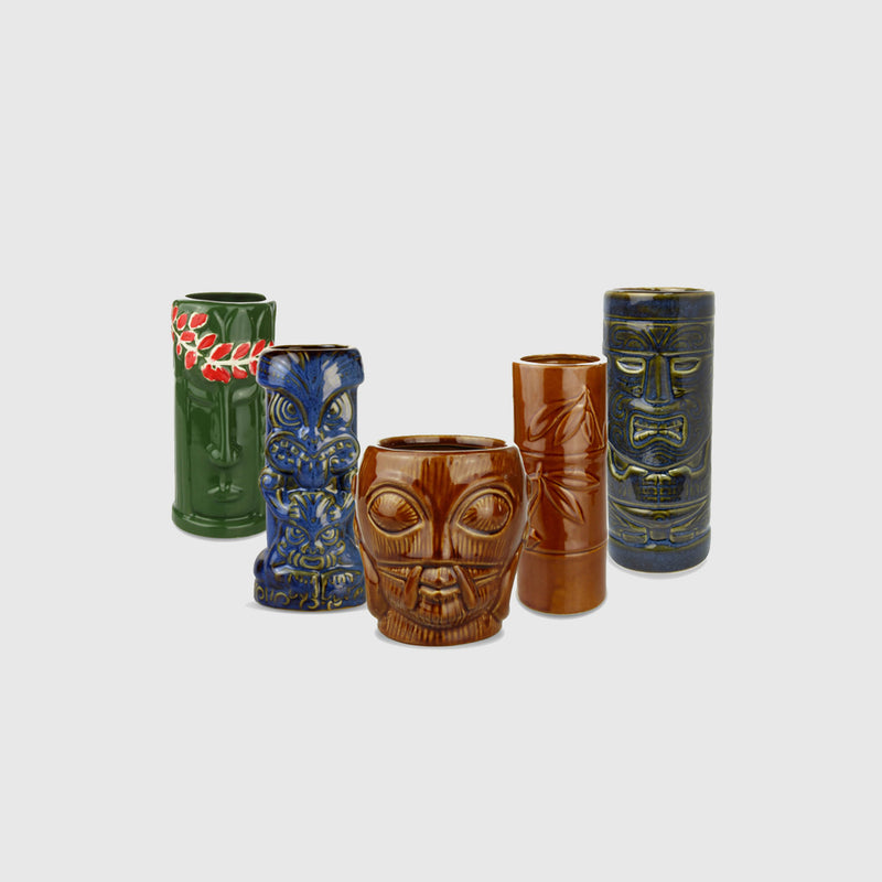 Tiki Handmade Ceramic Tumbler Party Pack No.3 - Set of 5