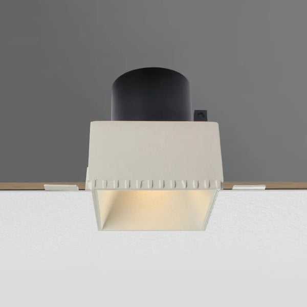 Minima Square Trimless Recessed Single LED Downlight - White