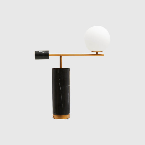 Nino - Table Lamp - Black Marble & Cognac