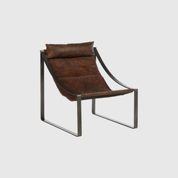 Nora - Leather Chair - Brown