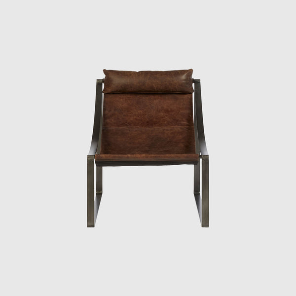 Nora - Leather Chair - Brown