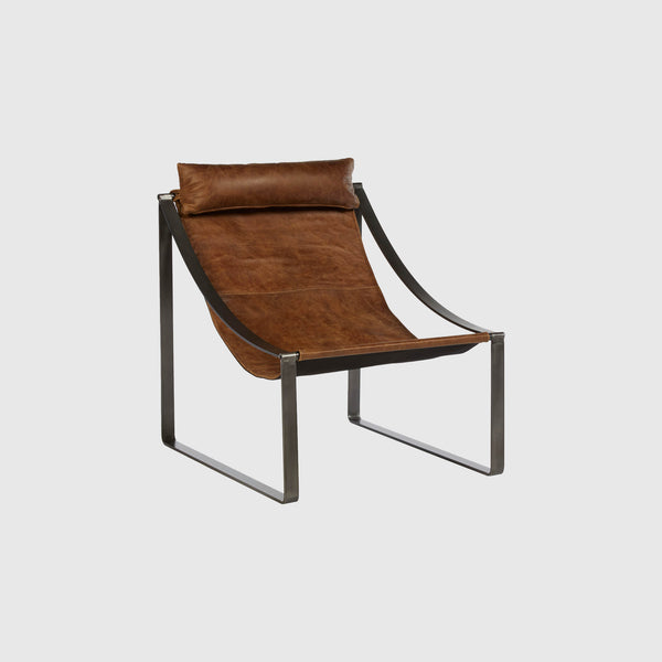 Nora - Leather Chair - Light Brown