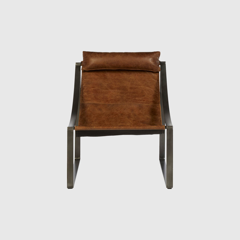 Nora - Leather Chair - Light Brown