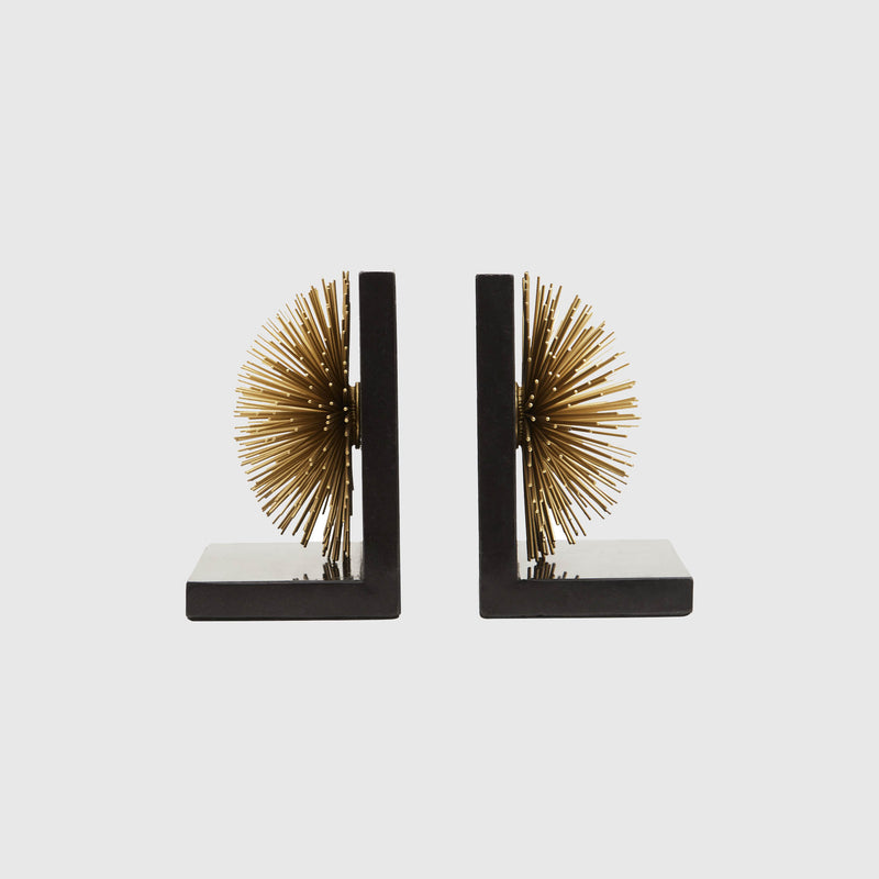 Olena - Starburst Gold Bookends - Set of 2