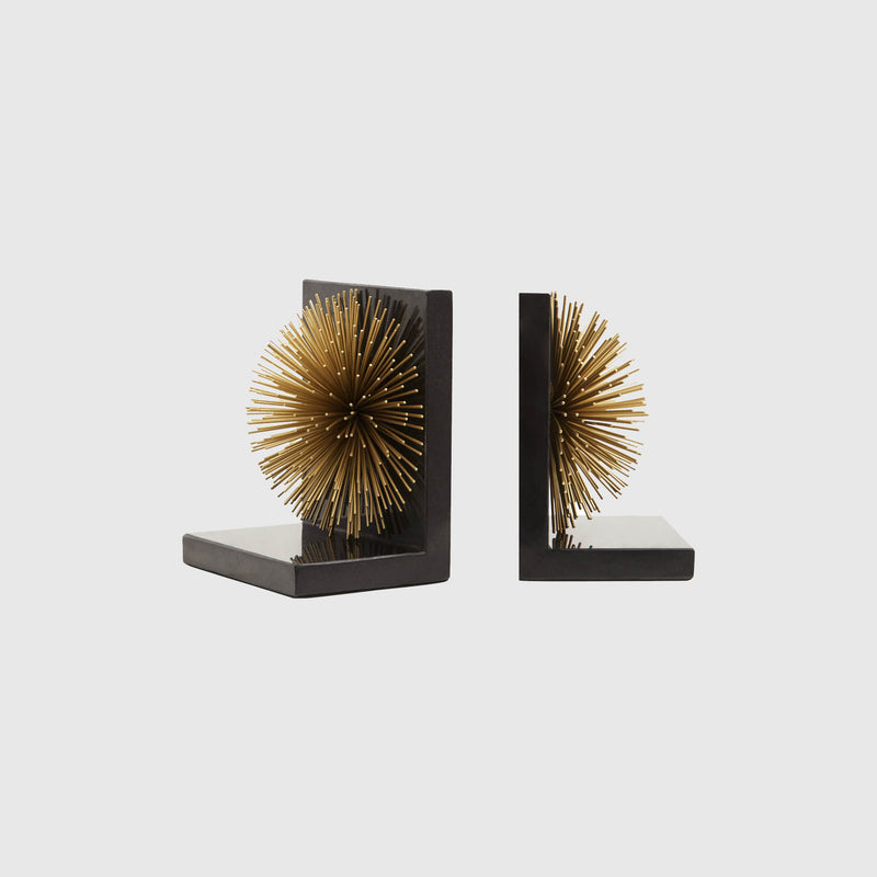 Olena - Starburst Gold Bookends - Set of 2