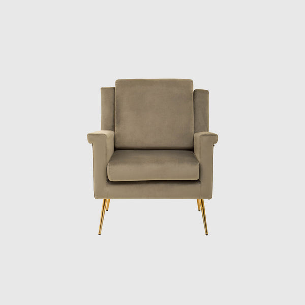 Oriana - Armchair - Mink Velvet