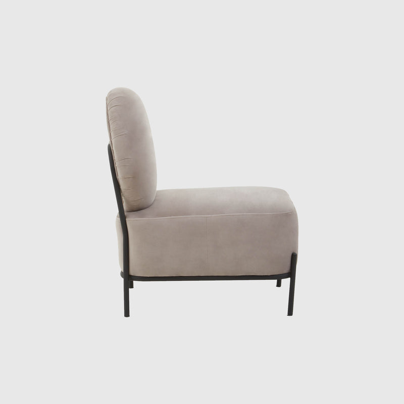 Grace - Lounge Chair - Mink Velvet