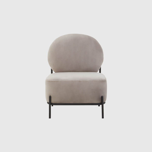 Grace - Lounge Chair - Mink Velvet