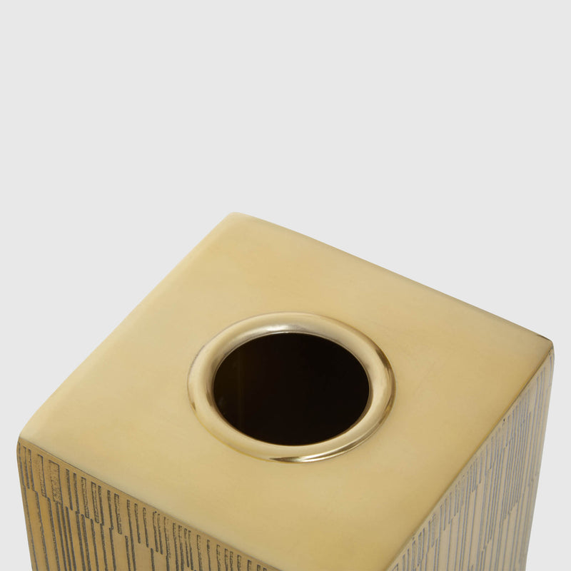 Portia - Lined Tissue Box - Gold