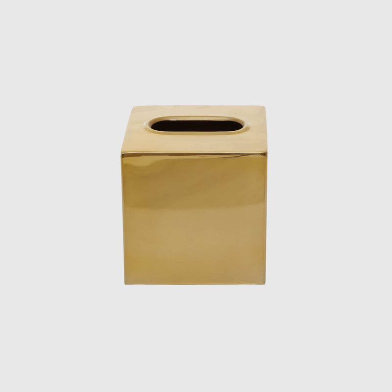 Portia - Tissue Box - Gold