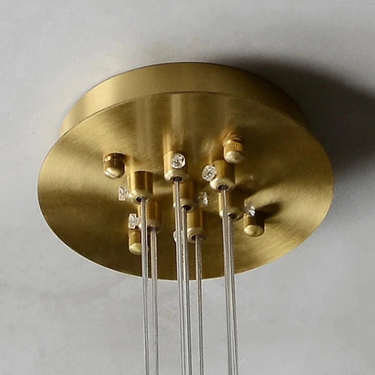 Paolo - Chandelier - Alabaster & Gold