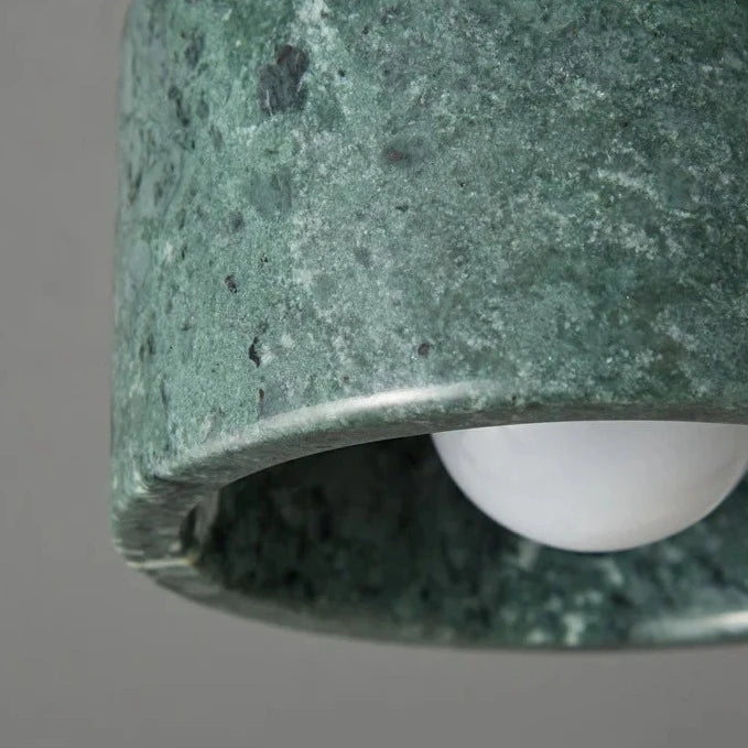 Pietro Flush Mount - Green Marble & Gold