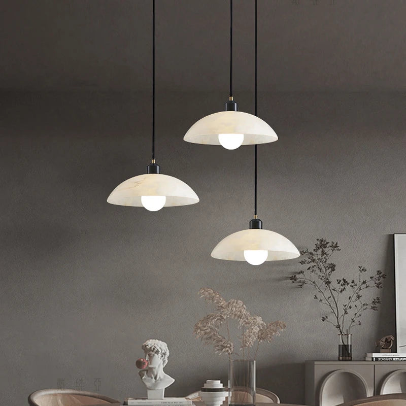 Stefano - Pendant - Alabaster & Black