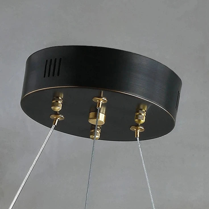 Vincenzo - Chandelier - Alabaster & Black