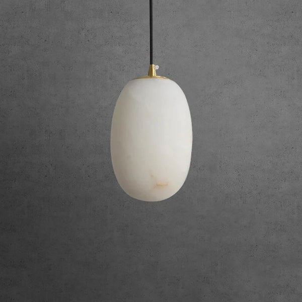 Francesco Pendant - Alabaster & Gold